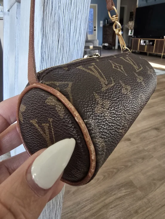 Authentic Louis Vuitton Brown Monogram Mini Papillion Handbag - Picture 5 of 11